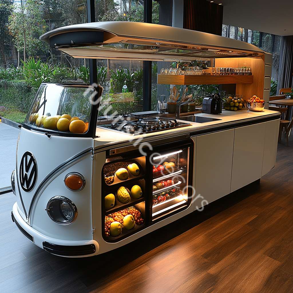 VW Bus Kitchen Island