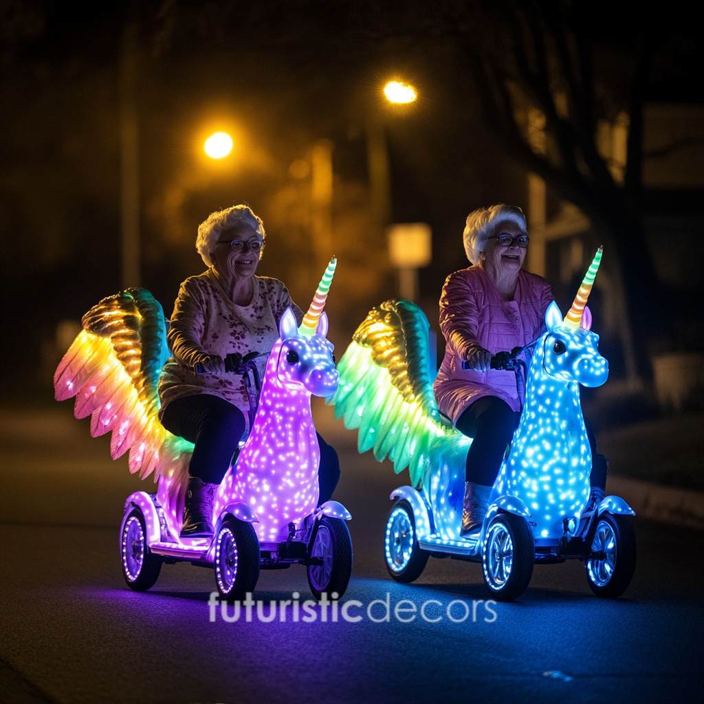 Rainbow Unicorn Scooters