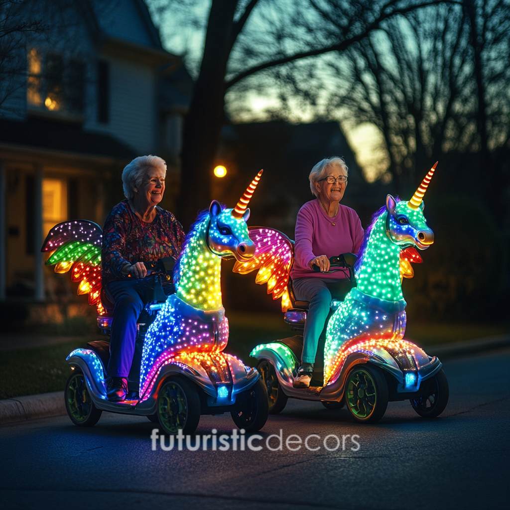 Rainbow Unicorn Scooters