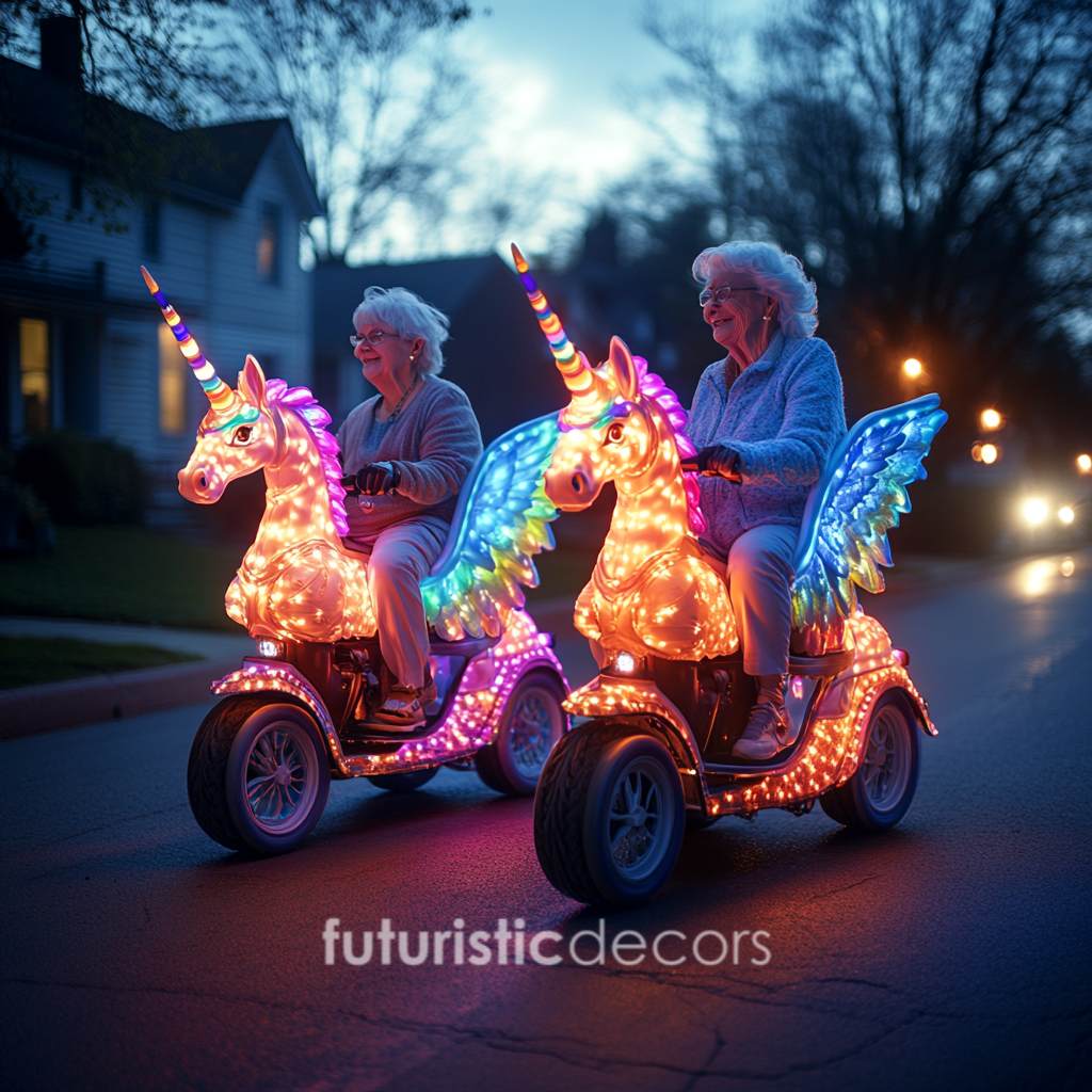 Rainbow Unicorn Scooters