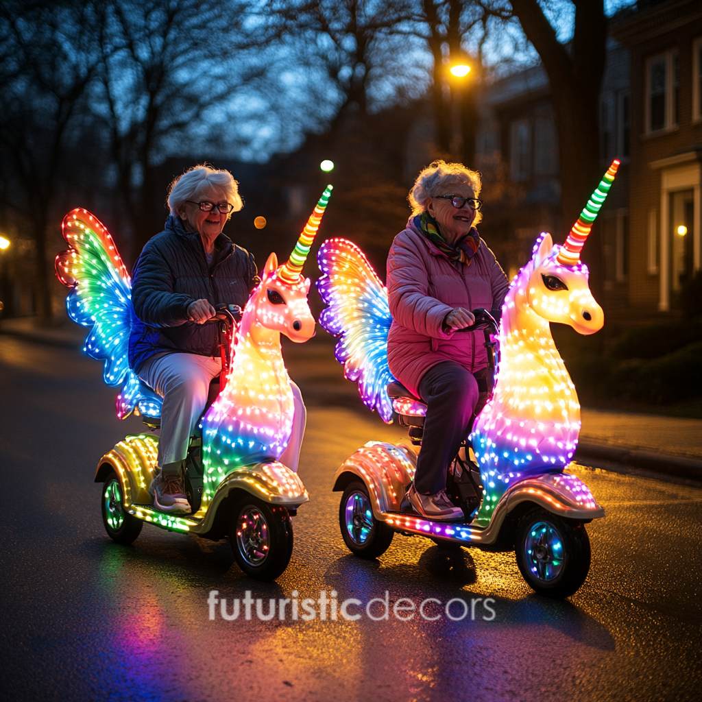 Rainbow Unicorn Scooters