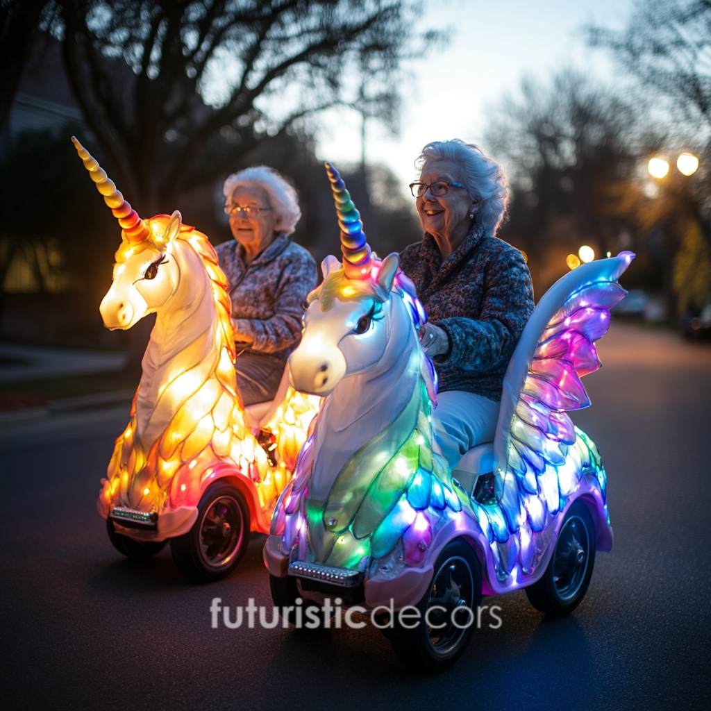 Rainbow Unicorn Scooters