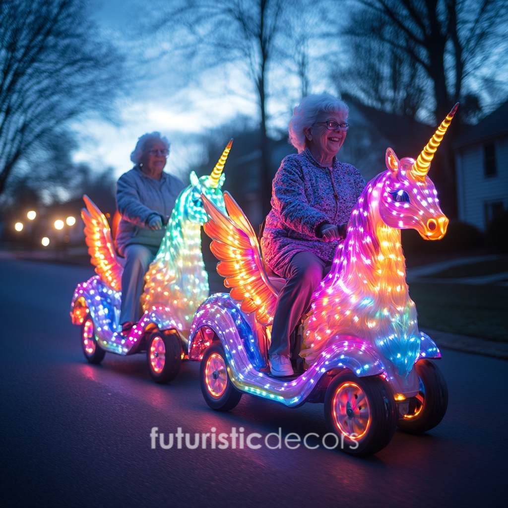 Rainbow Unicorn Scooters