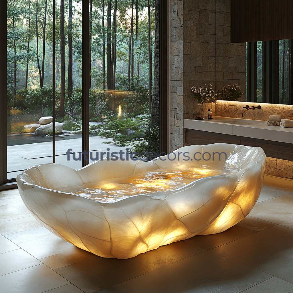 Stained Glass Leaf Bathtubs
