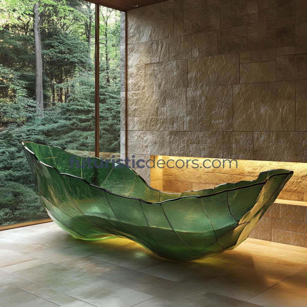 Stained Glass Leaf Bathtubs
