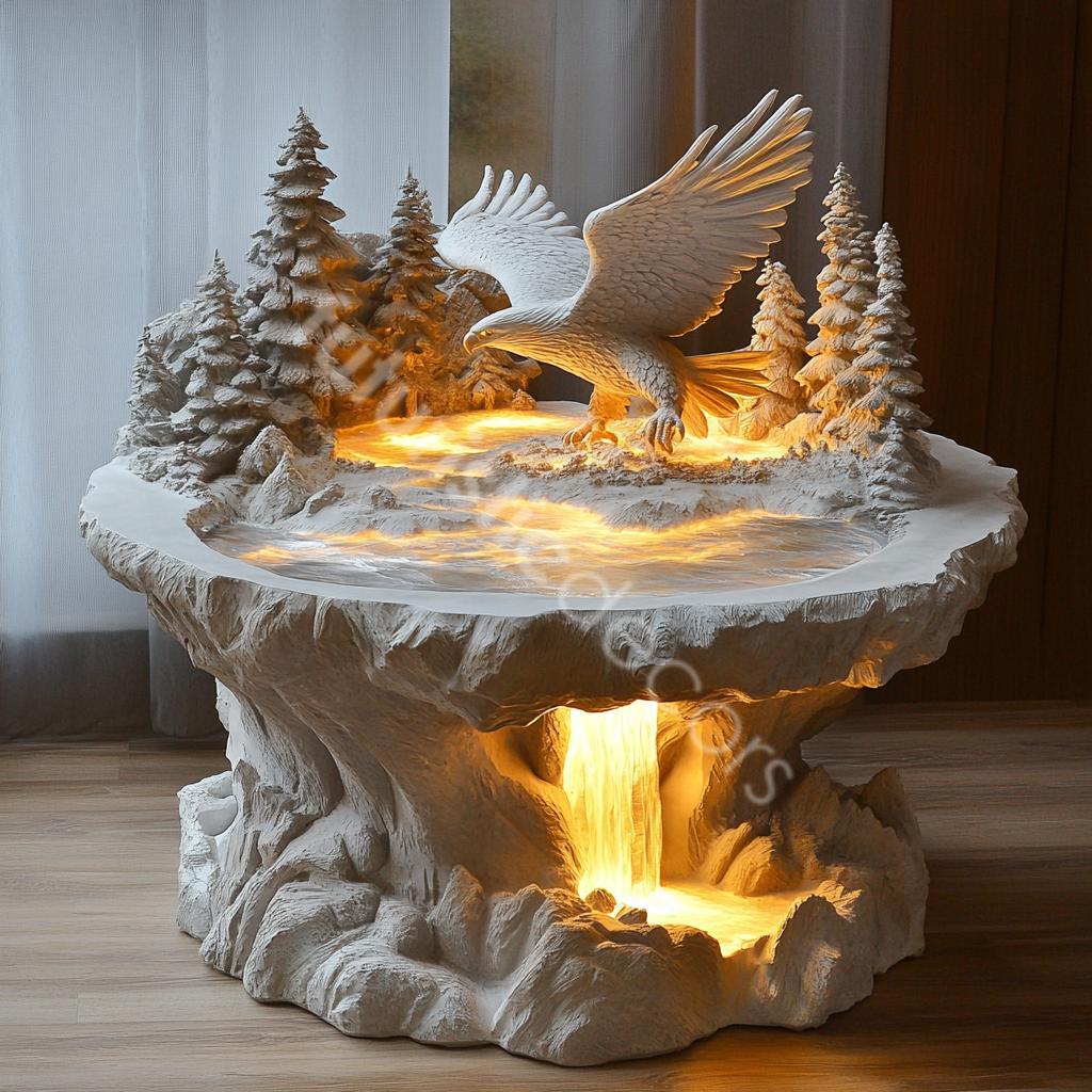 Eagle light Up Side Table