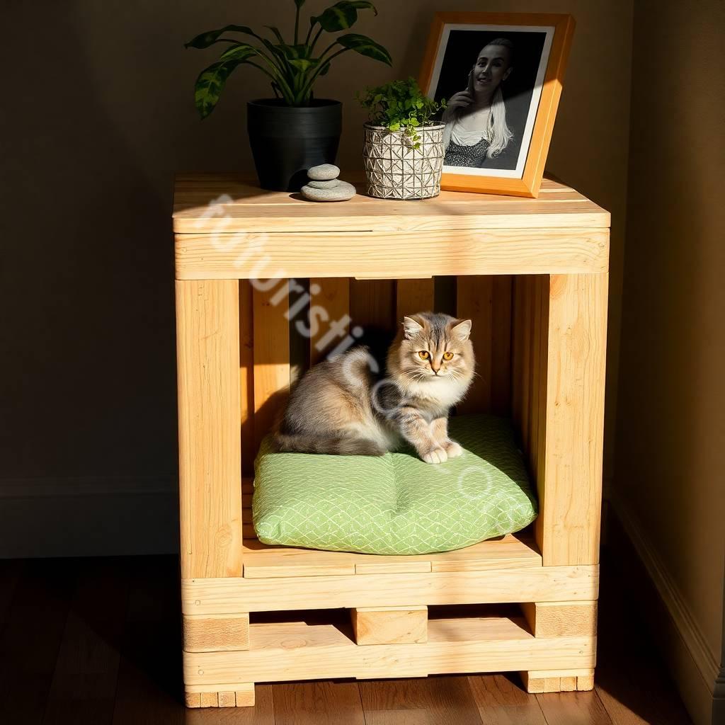 Wooden Pallet Cat House