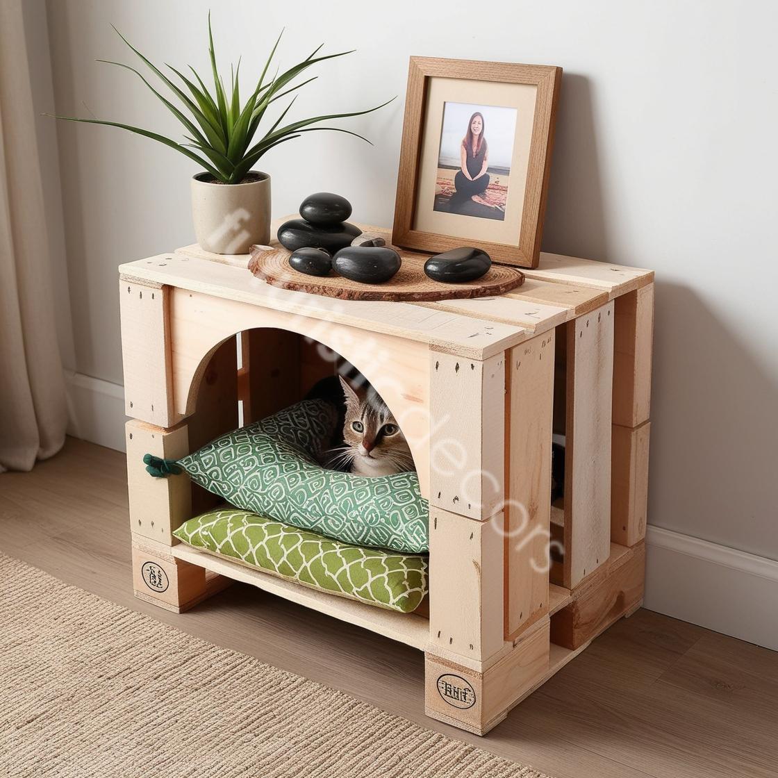 Wooden Pallet Cat House