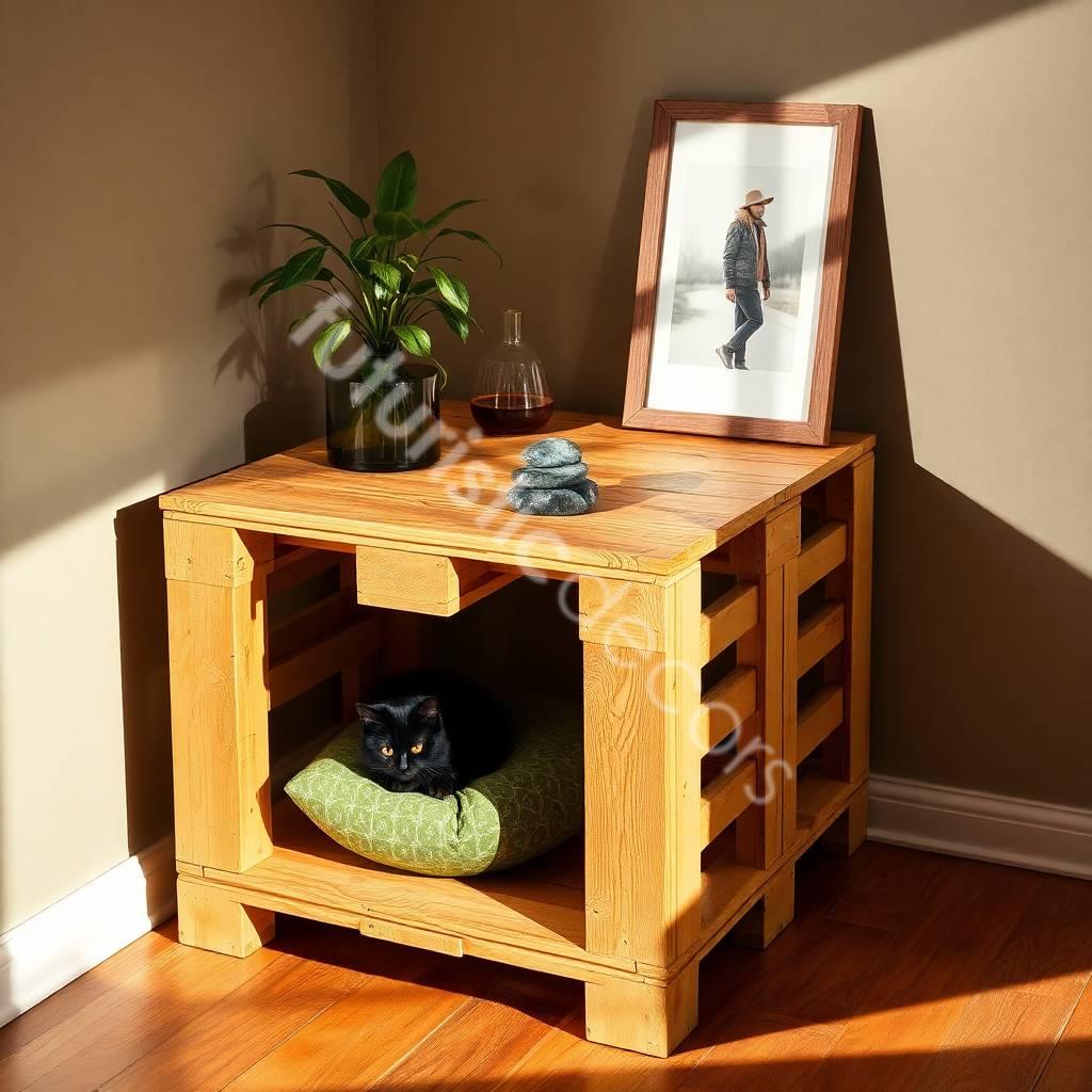 Wooden Pallet Cat House