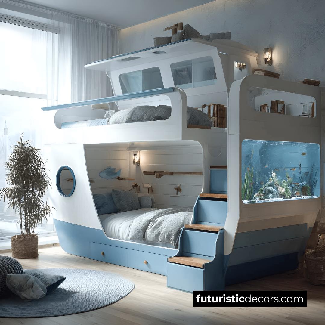 Aquarium Boat Bed