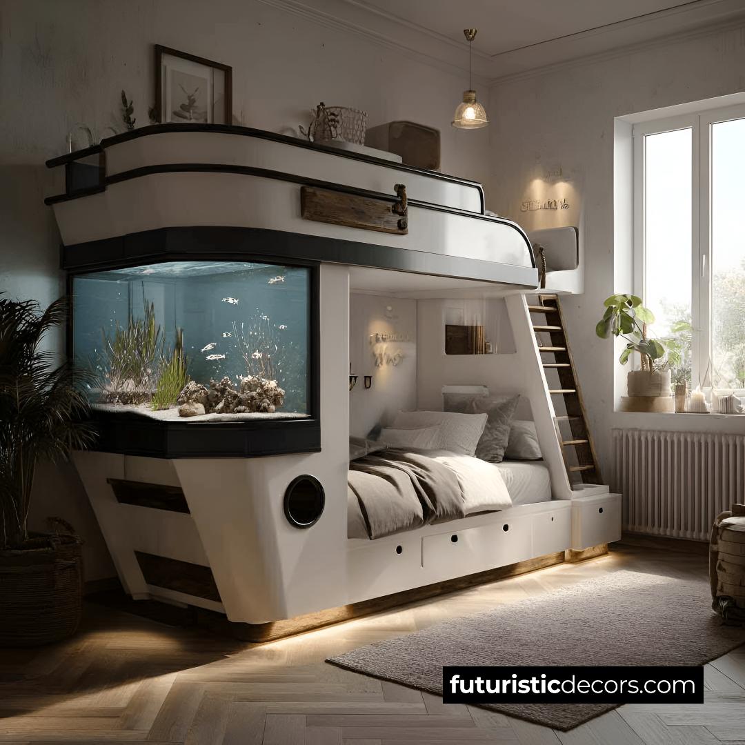 Aquarium Boat Bed