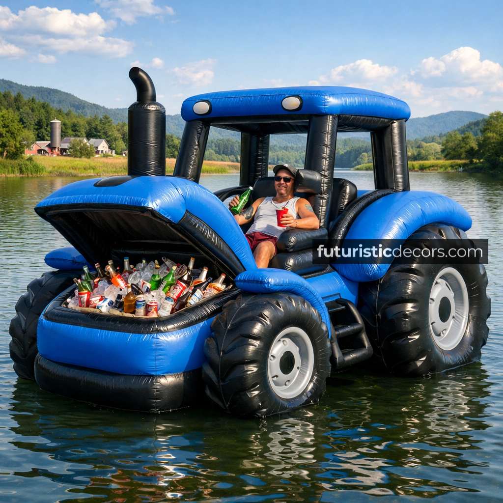 Giant Inflatable Tractor Lake Floats