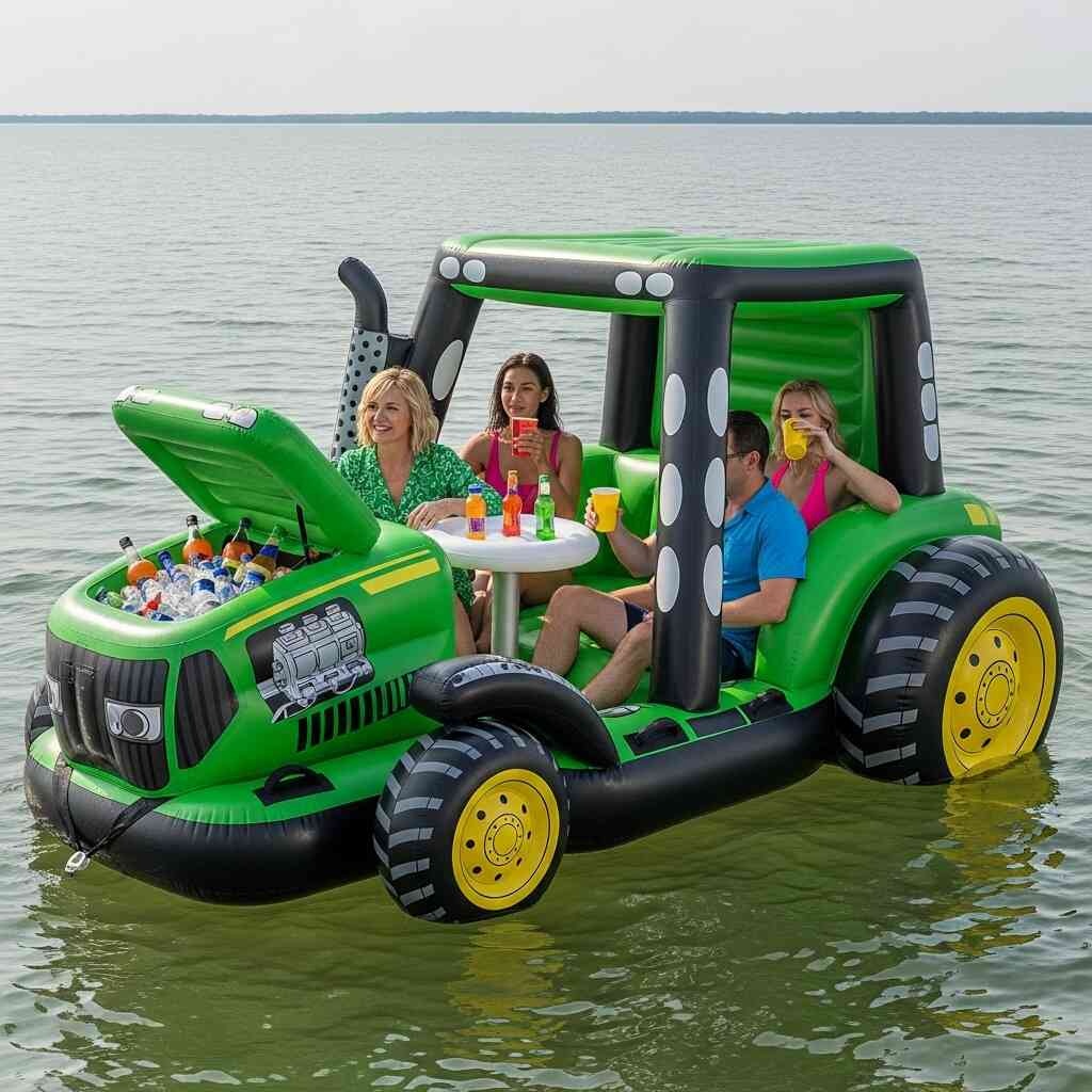 Giant Inflatable Tractor Lake Floats