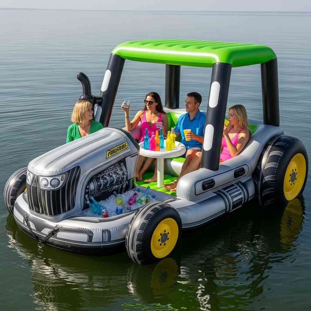 Giant Inflatable Tractor Lake Floats