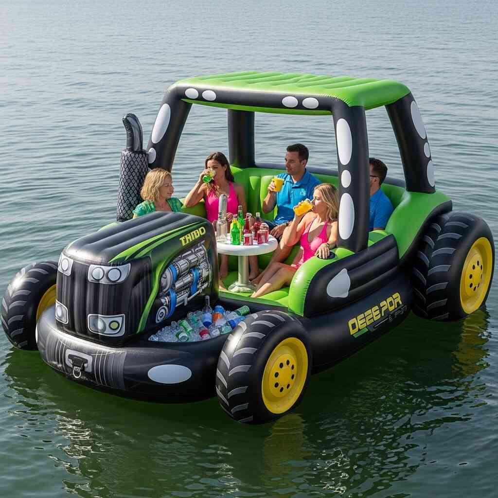 Giant Inflatable Tractor Lake Floats