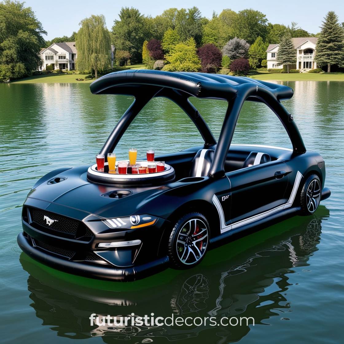Sports Car Lake Floats