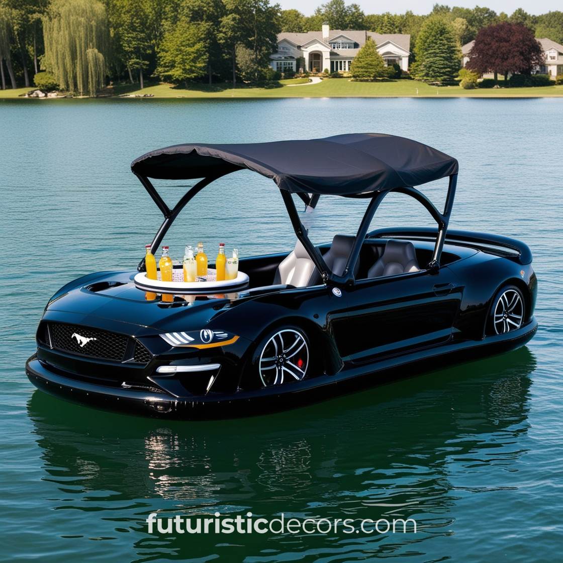 Sports Car Lake Floats