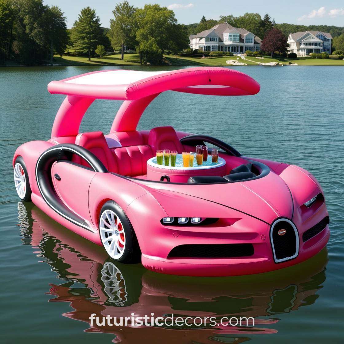 Sports Car Lake Floats