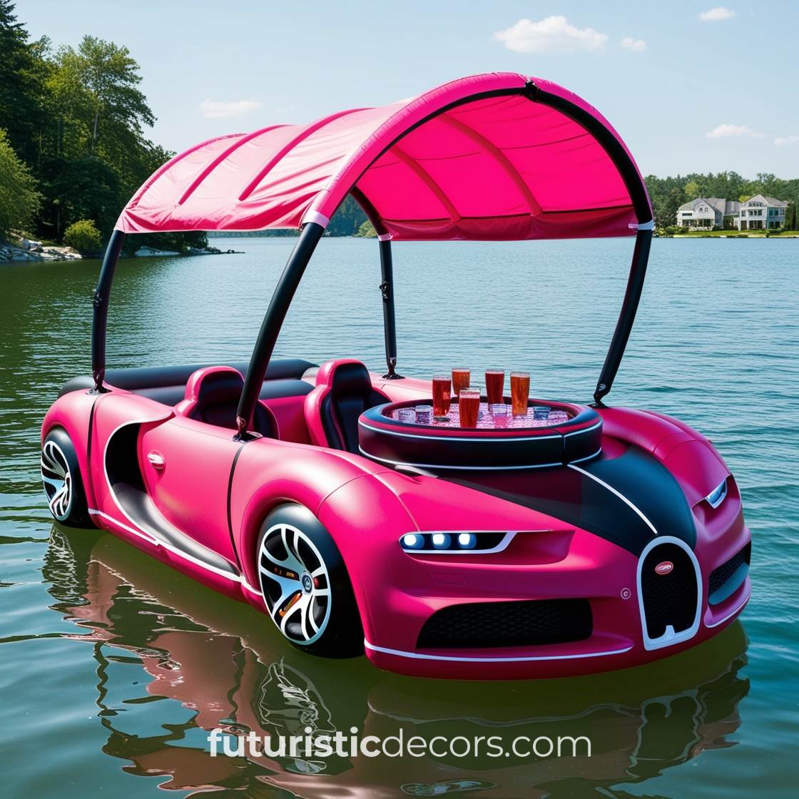 Sports Car Lake Floats