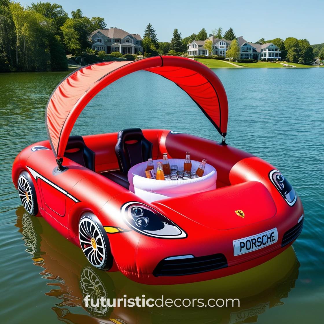 Sports Car Lake Floats