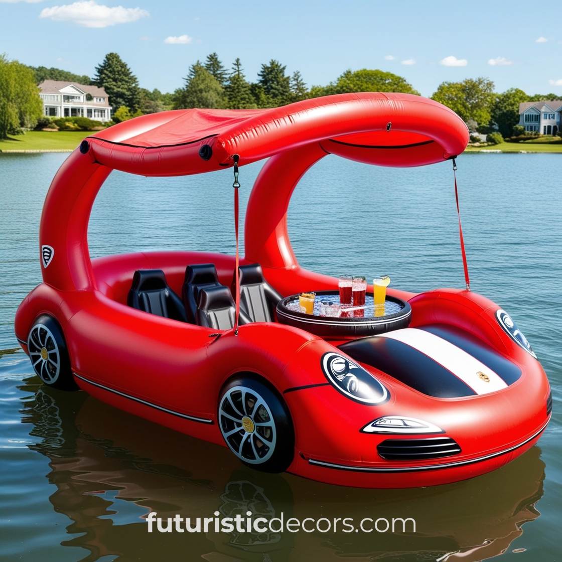Sports Car Lake Floats