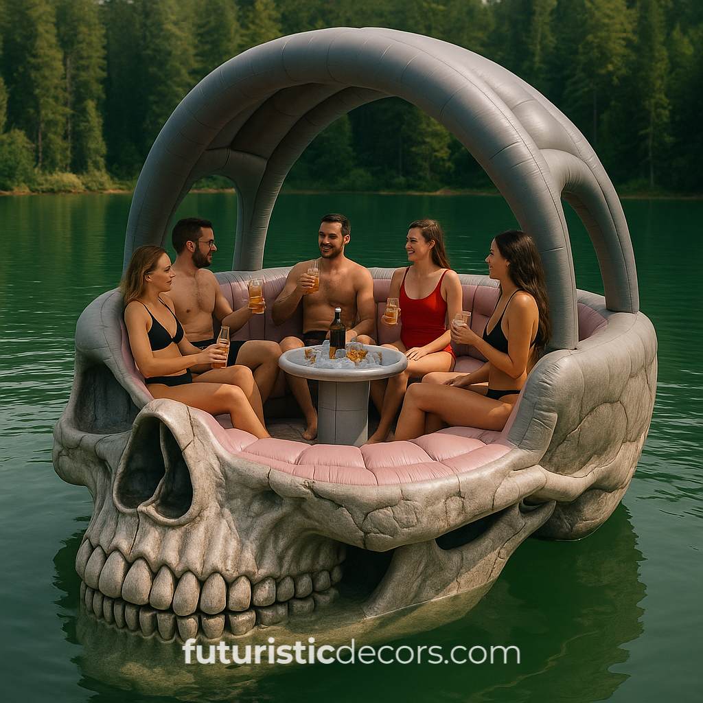 Inflatable Skull Lake Floats