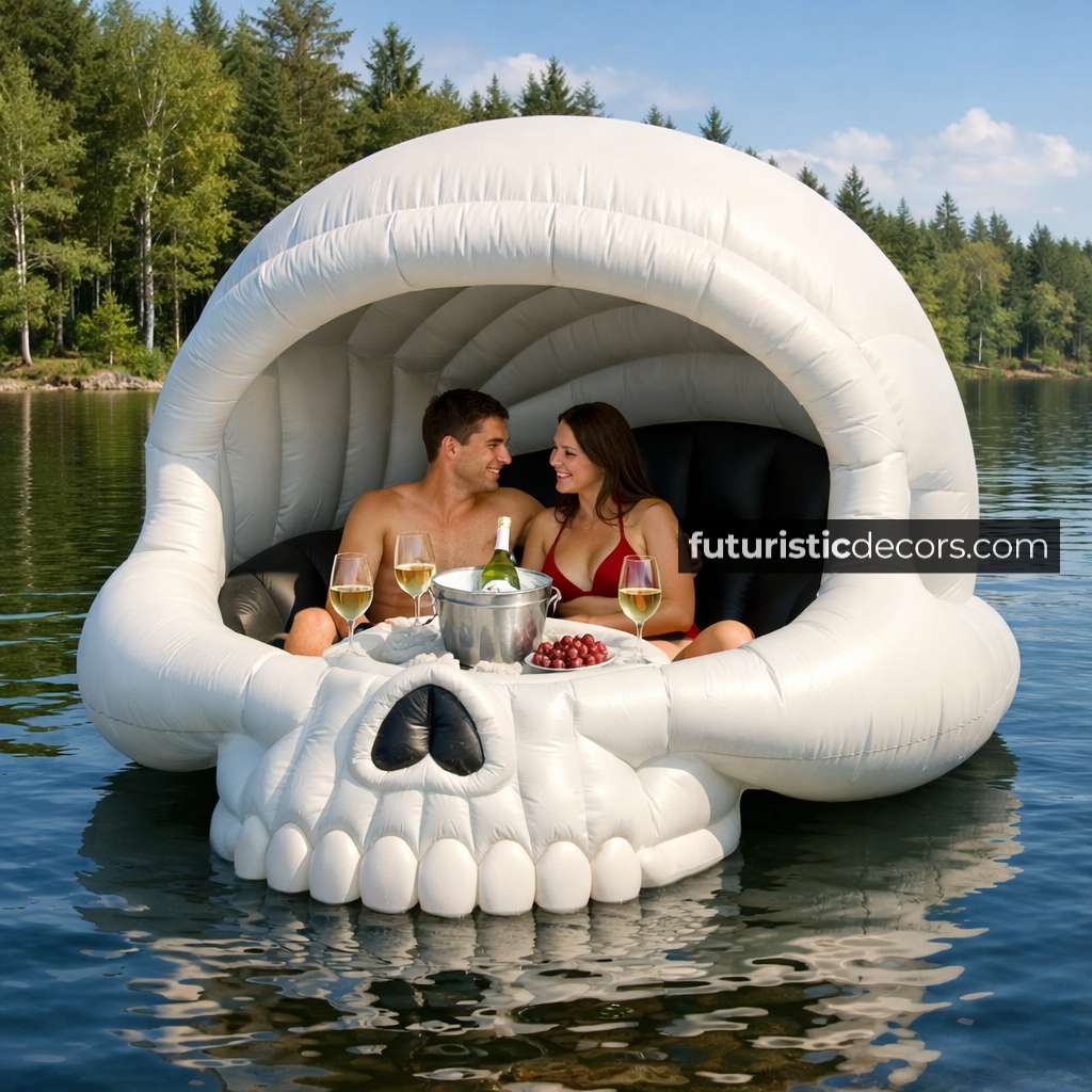 Inflatable Skull Lake Float