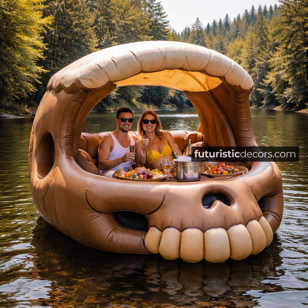 Inflatable Skull Lake Float