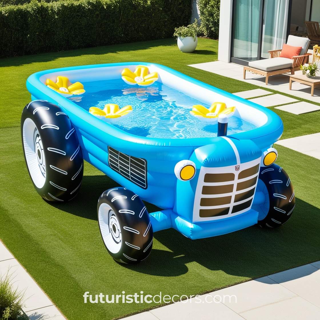 Inflatable Tractor Pool