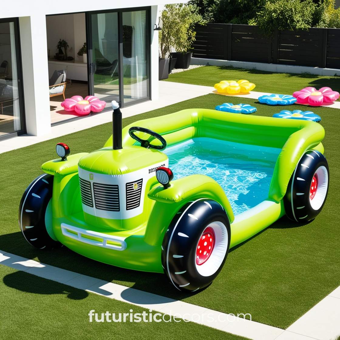 Inflatable Tractor Pool
