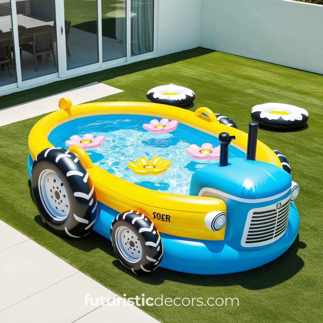 Inflatable Tractor Pool