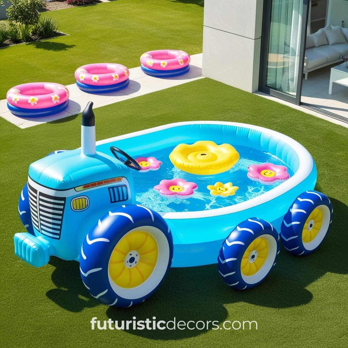 Inflatable Tractor Pool