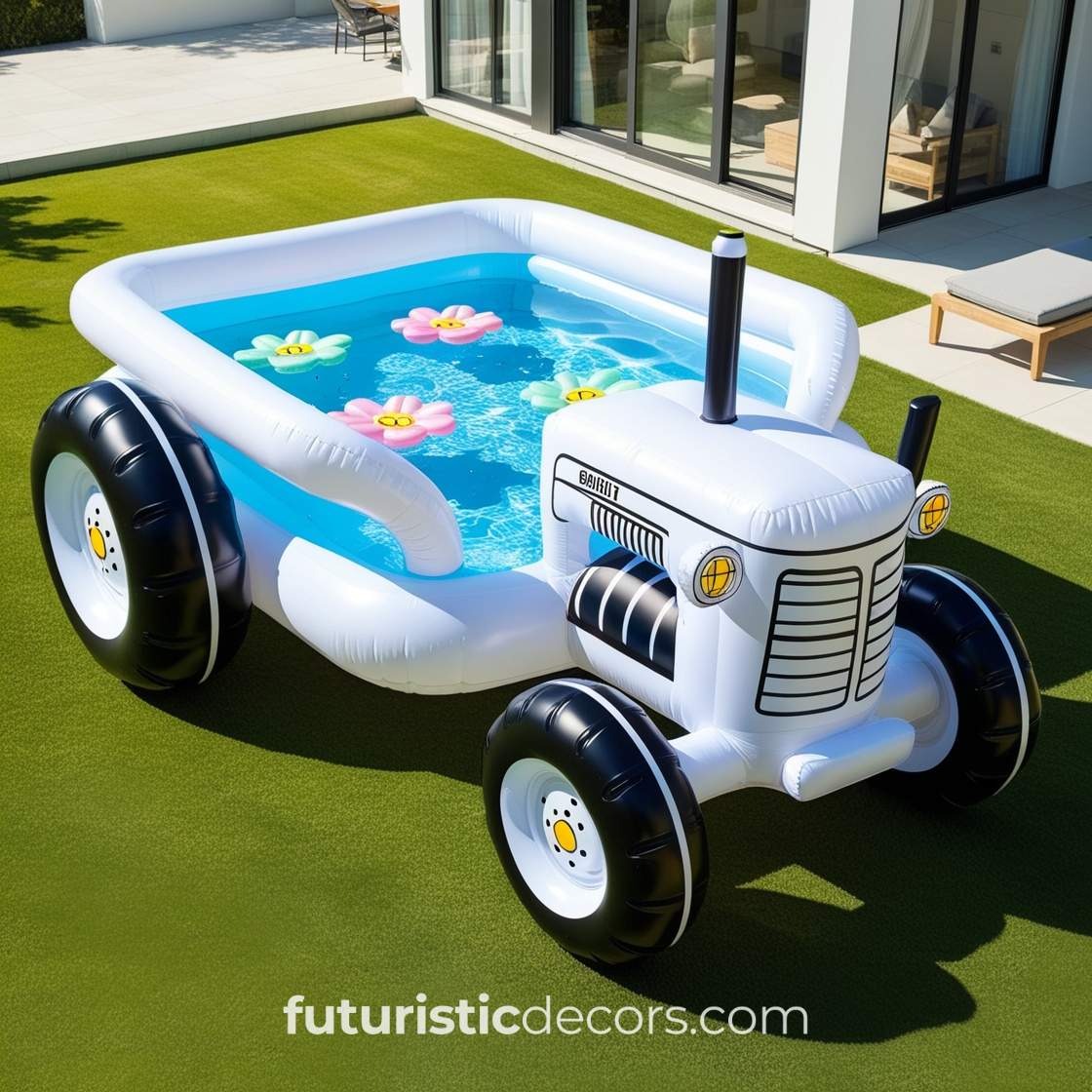 Inflatable Tractor Pool