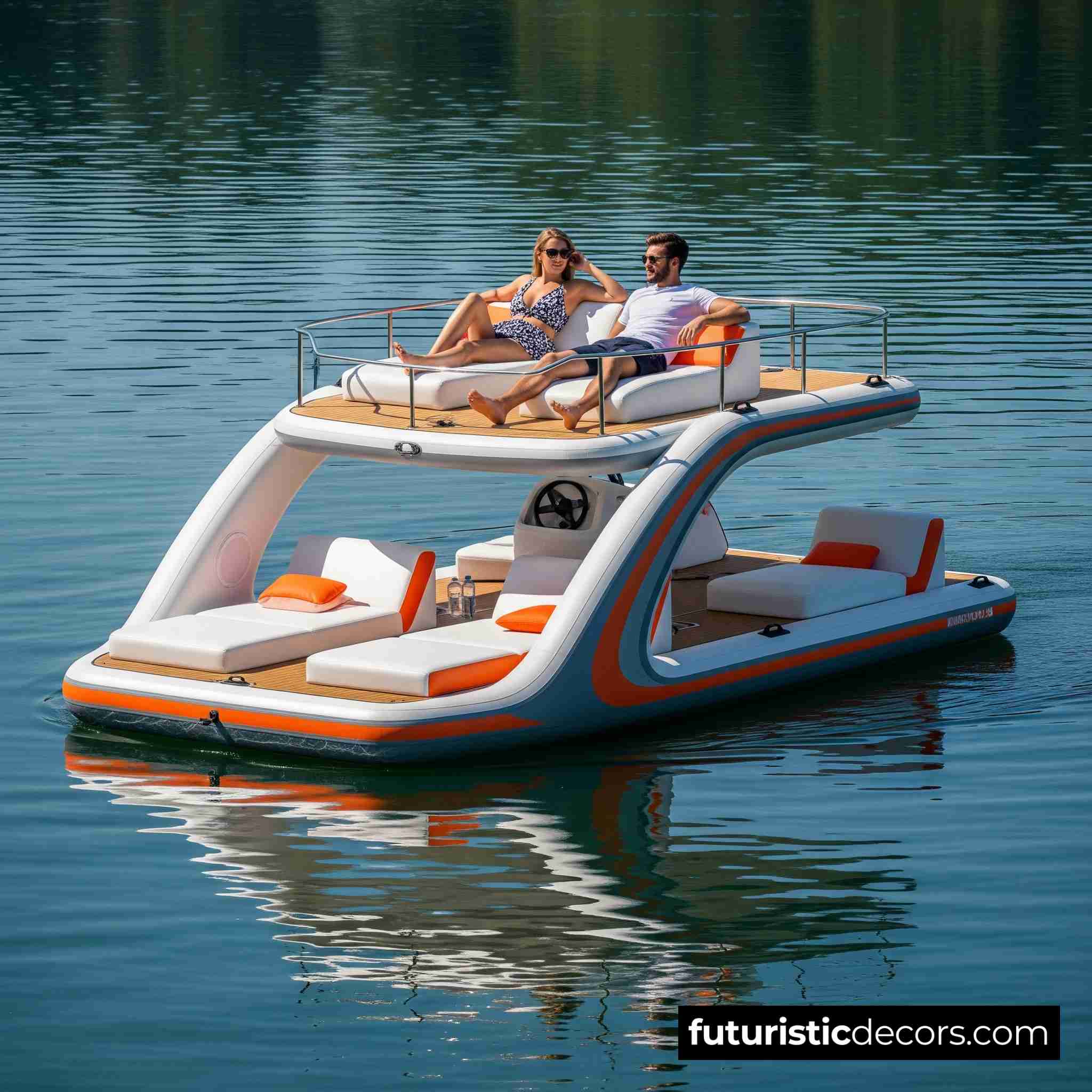 Inflatable Yacht Lake Floats