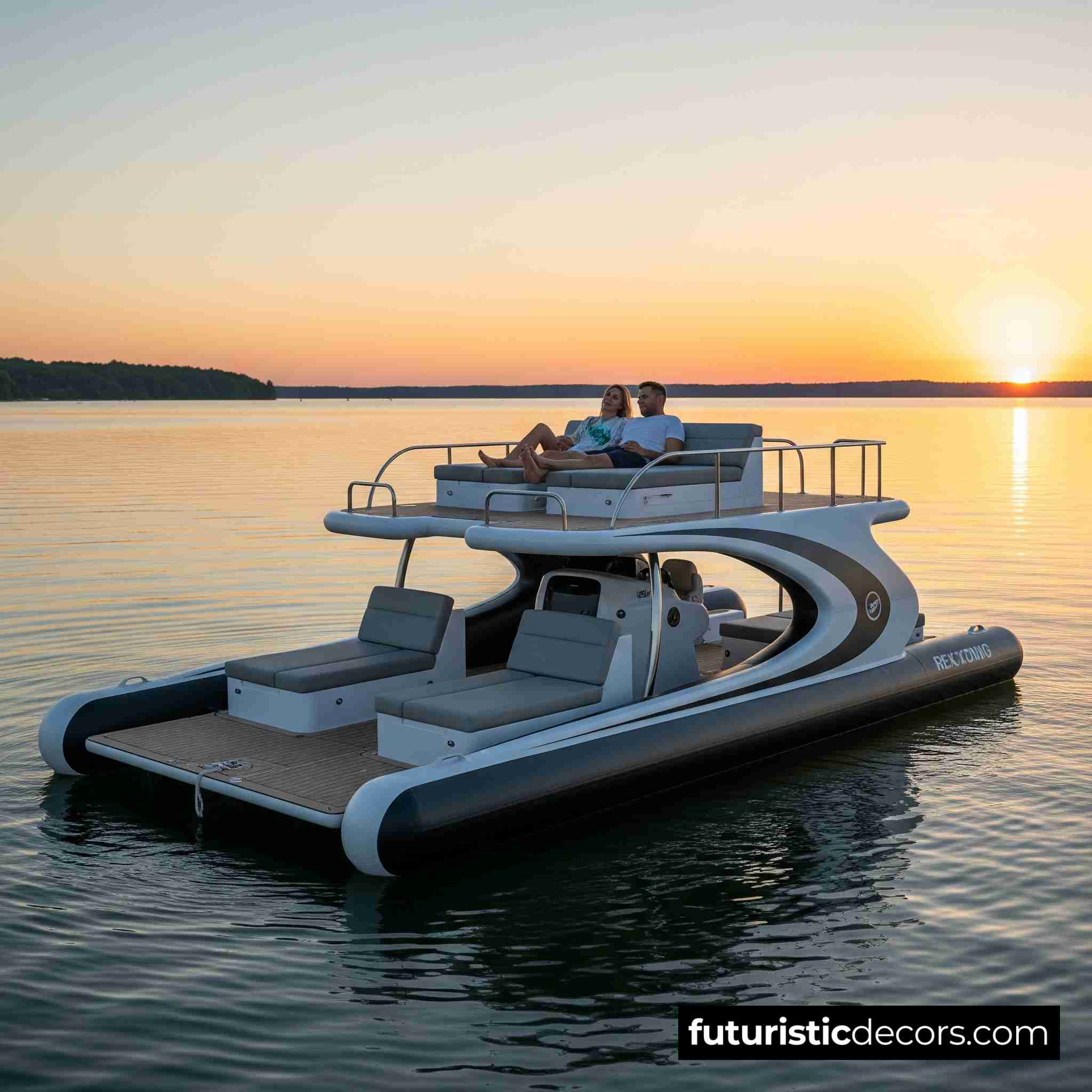 Inflatable Yacht Lake Floats