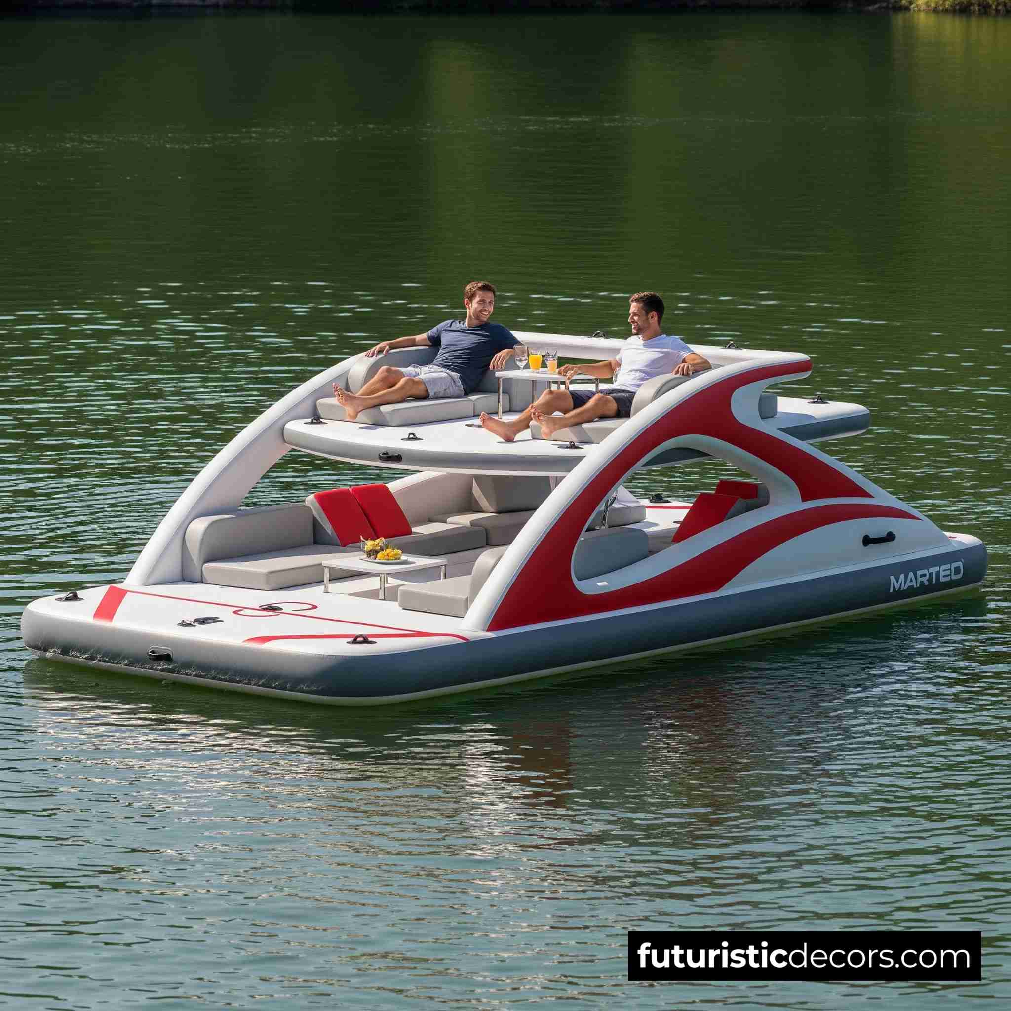 Inflatable Yacht Lake Floats