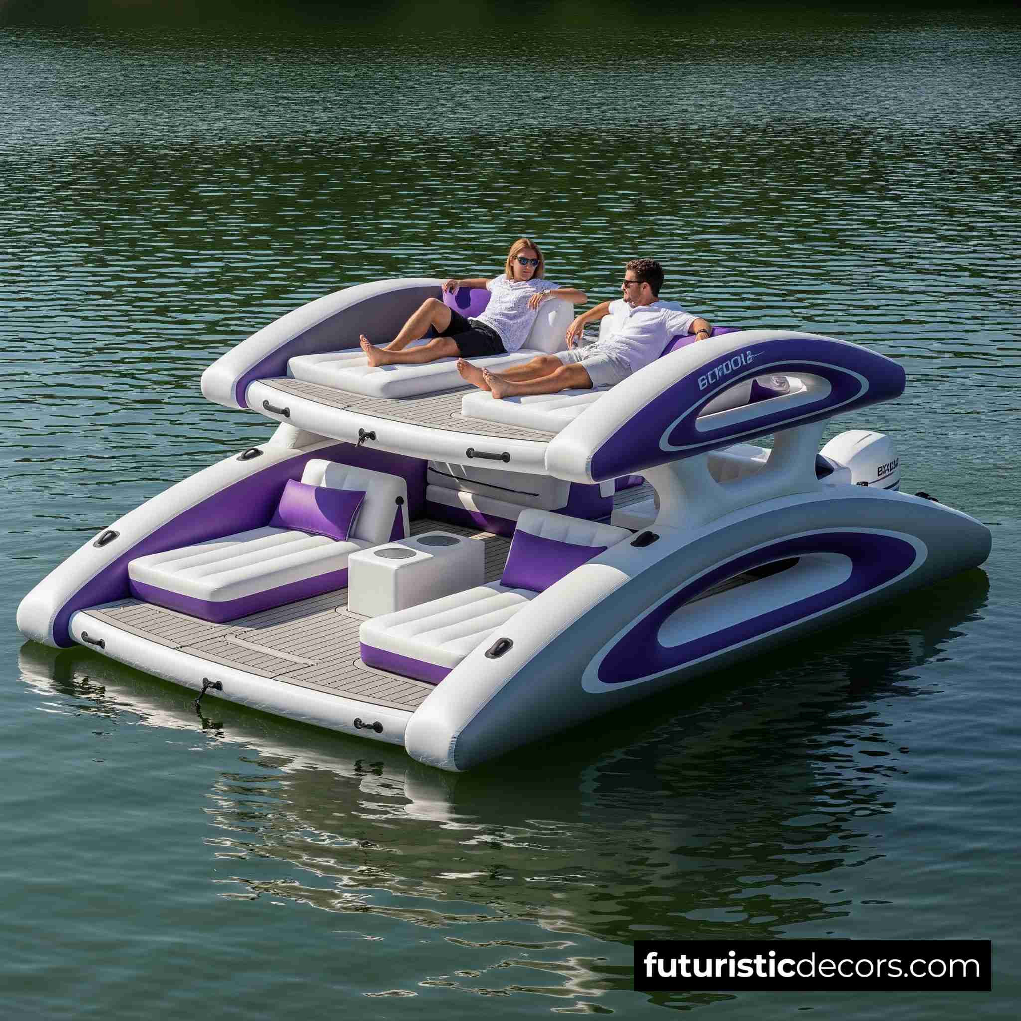 Inflatable Yacht Lake Floats