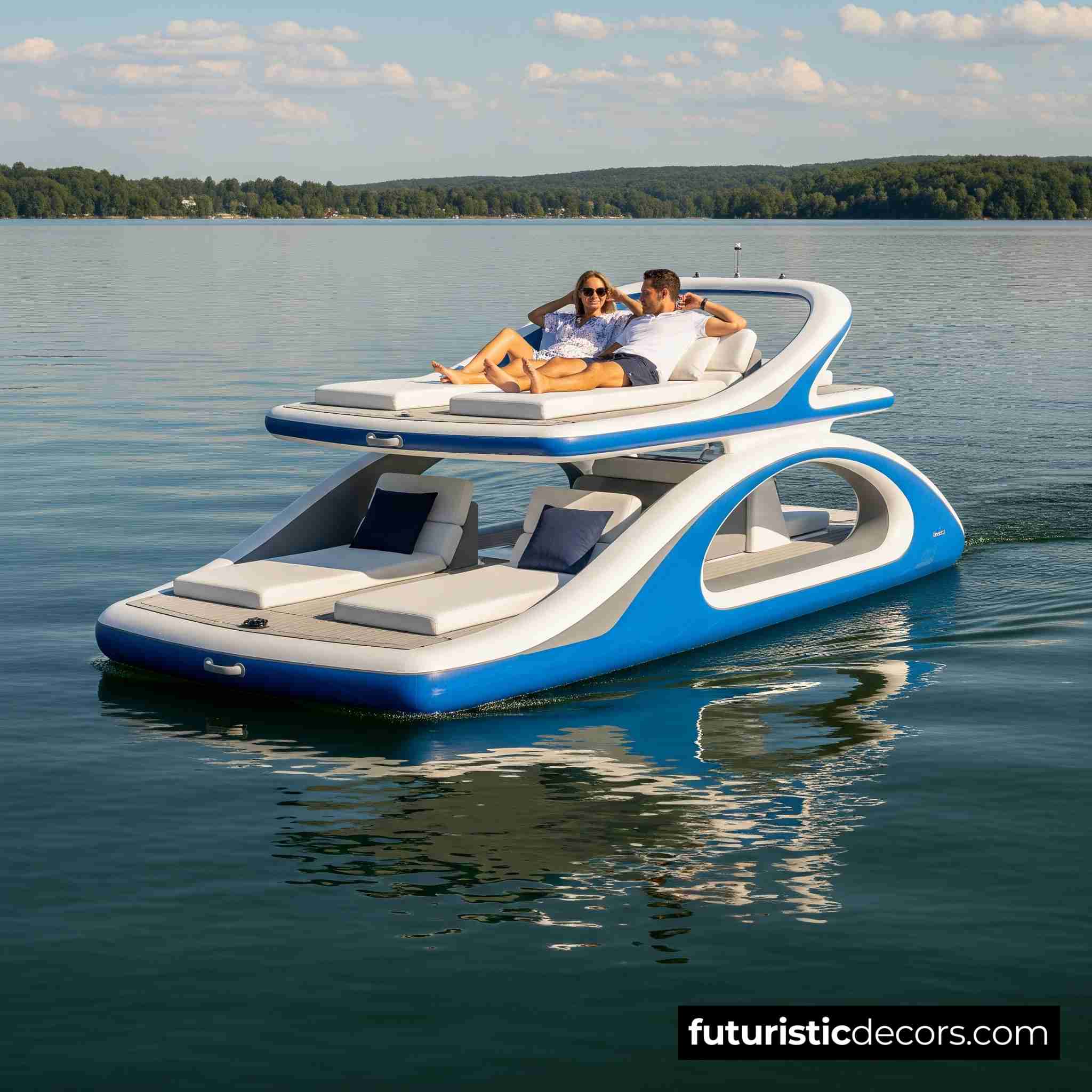 Inflatable Yacht Lake Floats