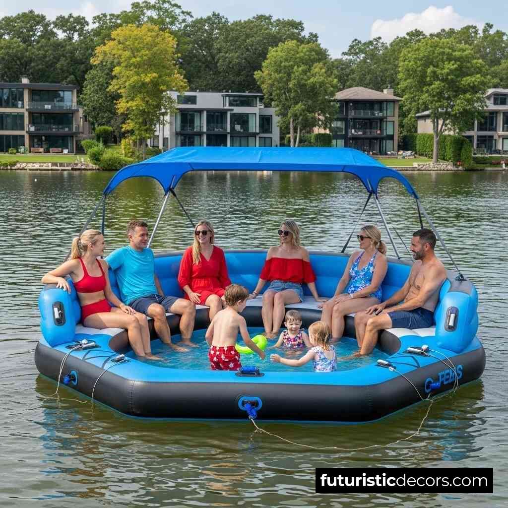 Lake Party Floats With Pools