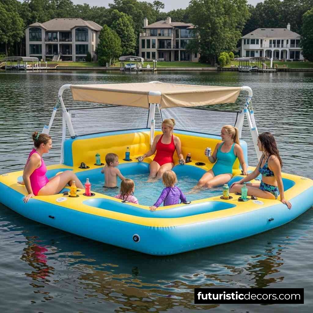 Lake Party Floats With Pools