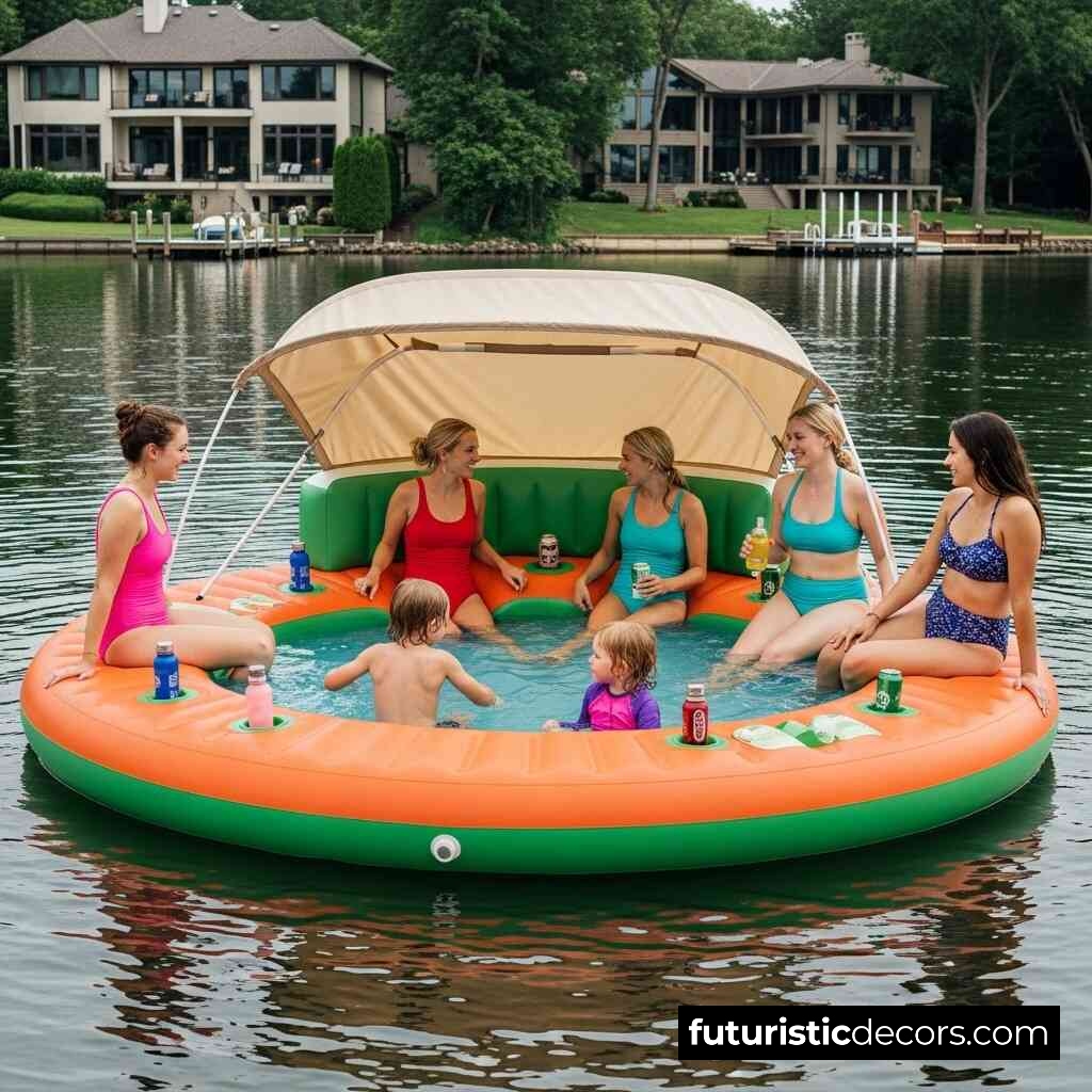 Lake Party Floats With Pools