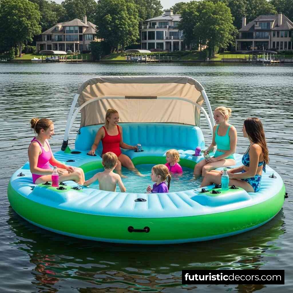 Lake Party Floats With Pools