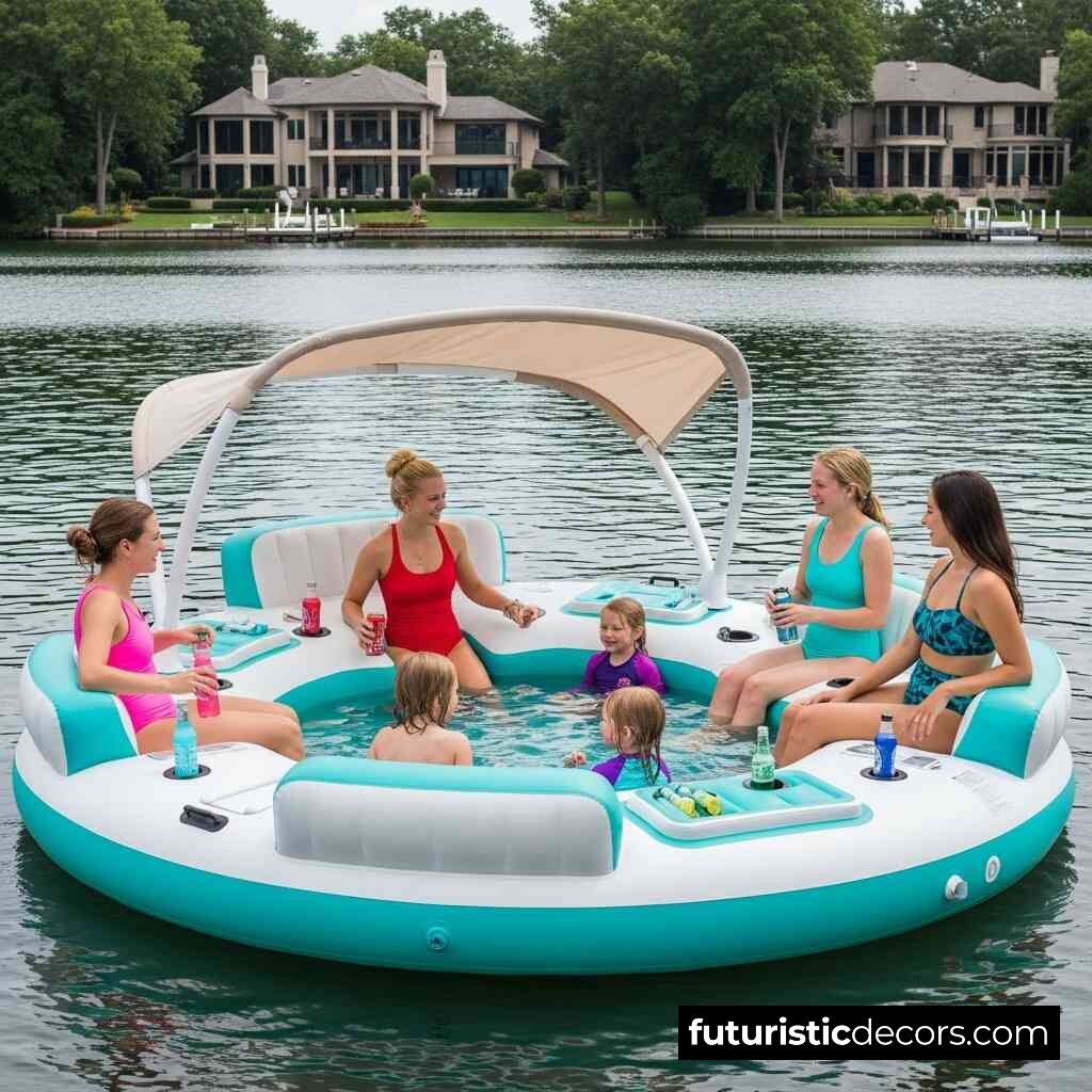 Lake Party Floats With Pools