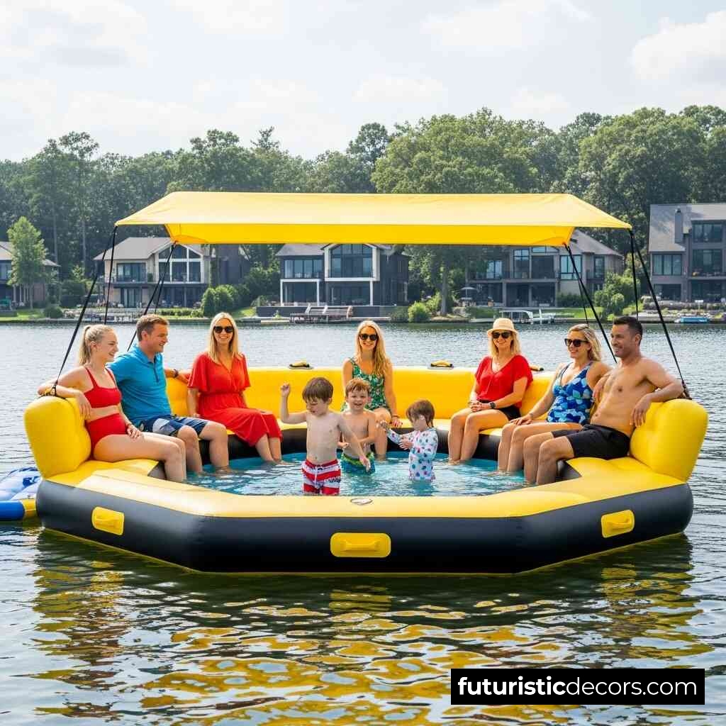 Lake Party Floats With Pools
