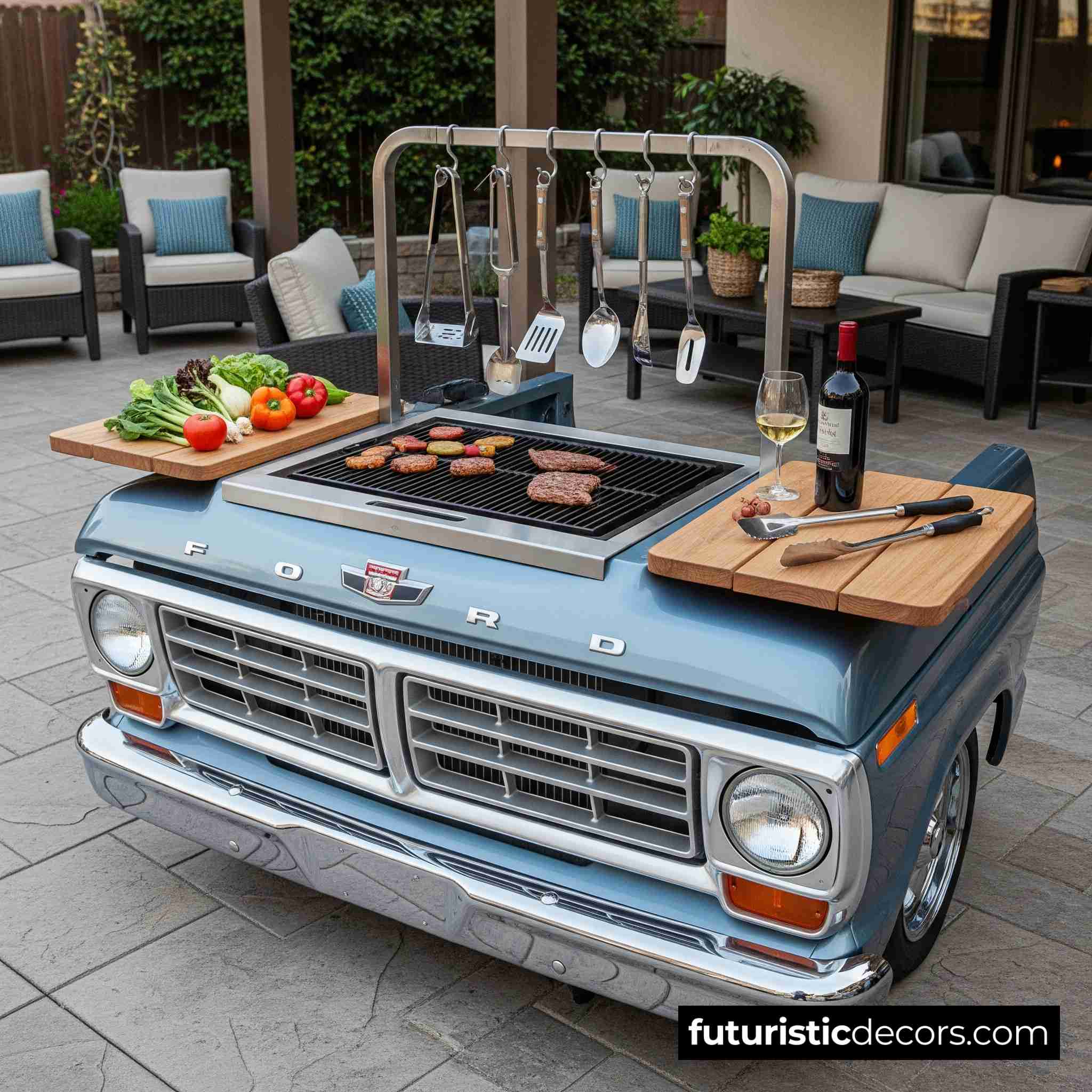 Pickup Truck BBQ Grill