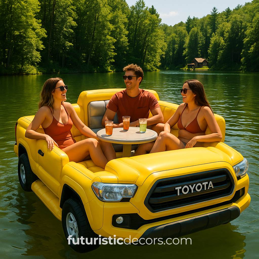 Pickup Truck Lake Floats