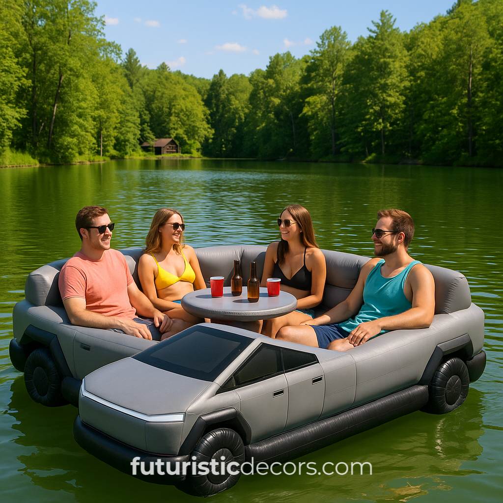 Pickup Truck Lake Floats