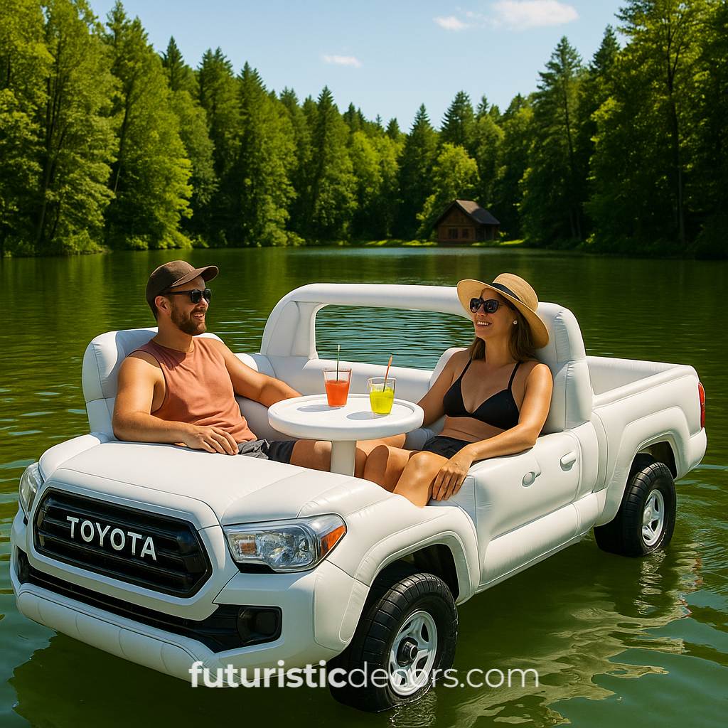 Pickup Truck Lake Floats
