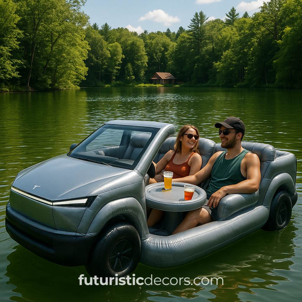 Pickup Truck Lake Floats