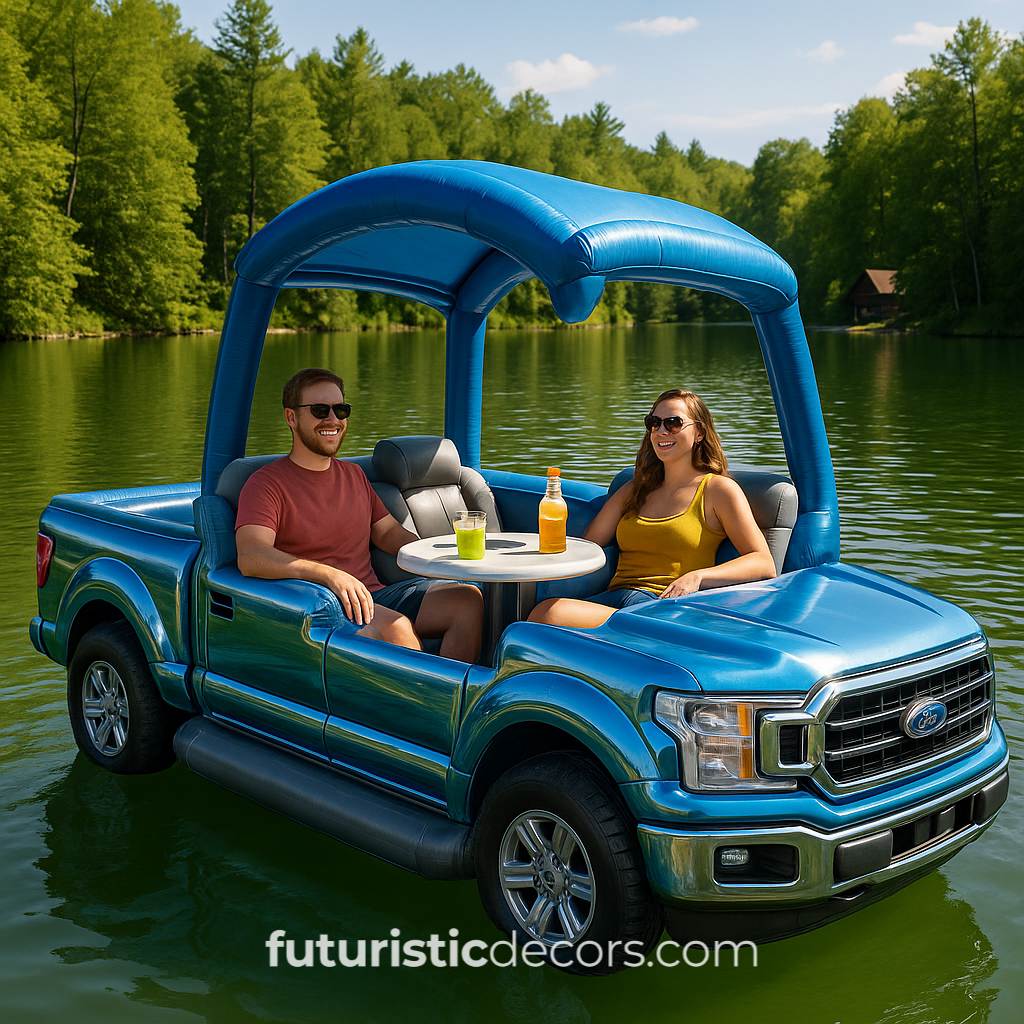 Pickup Truck Lake Floats